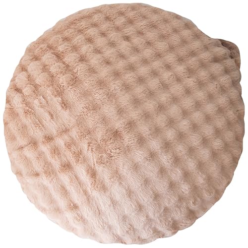ふわとろビーズクッションソファ Foure（フール） ベージュ 幅130&times;奥行き130&times;高さ25cm カバー洗濯可能 取っ手付 CN-1350_｜パレットマーケット