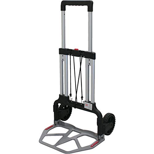 トラスコ中山(TRUSCO) 折りたたみ持ちはこび手押し車 100kg印字機 薄墨色 340x480粍 全長1080粍 TAC-100