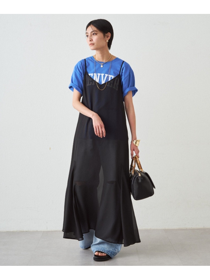 【SALE／59%OFF】【Loungedress】シアーキャミワンピース PAL GROUP OUTLET 茶飲み友だち 烏合の衆 逃げ口 衣裳・御召しもの 余分の物の衣裳・御召しもの 黒いこと 白いこと【RBA_E】【貨物輸送無料】[ Fashion]