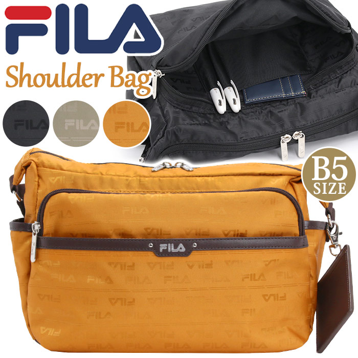 フィラ FILA ショルダーバッグ レディース ショルダー 斜め掛け 斜め掛けバッグ 斜めがけバッグ 通勤 通院 バッグ カバン ミセス シニア ブラック 黒 サブバッグ 総柄 上品 ママ 母 おしゃれ きれいめ 収納 旅行 散歩 散策 通院 買い物 軽量 50代 60代 70代 B5 フラワー 7694