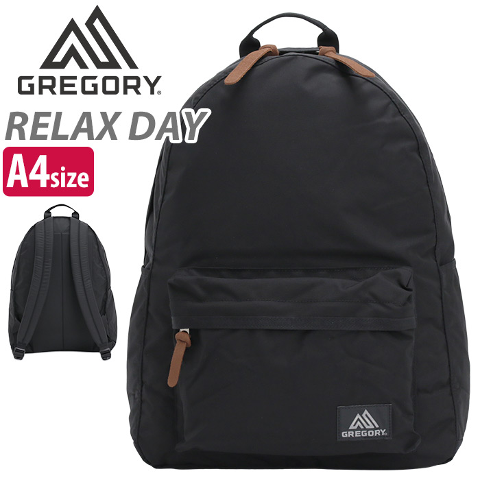 リュックサック グレゴリー GREGORY リラックスデイ リュック デイパック バックパック 正規品 CLASSIC クラシック メンズ レディース 通勤 通学 シンプル ナイロン 男女兼用 ユニセックス ブラック A4 21L クリスマス RELAX DAY