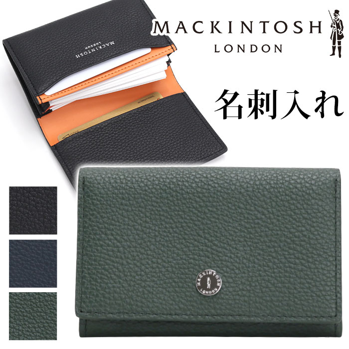 MACKINTOSH LONDON マッキントッシュ ロンドン 名刺入れ メンズ MEDAL メダル 正規品 カードケース 名刺ケース 定期 ICカード カード収納 本革 牛革 名刺 ビジネス 大人 男性 スーツ 通勤 シンプル 都会 おしゃれ 黒 上質 コンパクト 丈夫 高級感 6060043