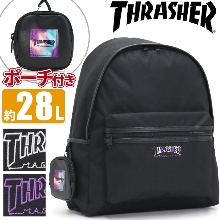 THRASHER スラッシャー バックパック ブラック×ブルーロゴ リュック 鞄 スラッシャー THRASHER THRASHER/スラッシャー リュック