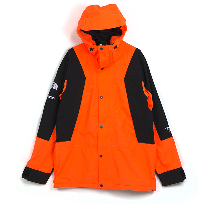 the north face supreme orange jacket
