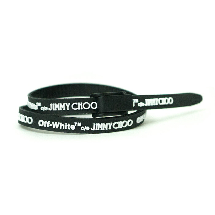 Palm Nut Rakuten Global Market Off White C O Jimmy Choo Domestic Regular Article 2018ss Off White C O Jimmy Choo Collection Constance Rubber Bracelet Black