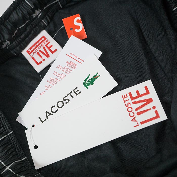lacoste nylon track pants