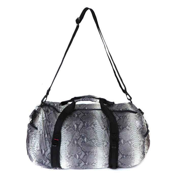 supreme the north face snakeskin flyweight duffle bag black