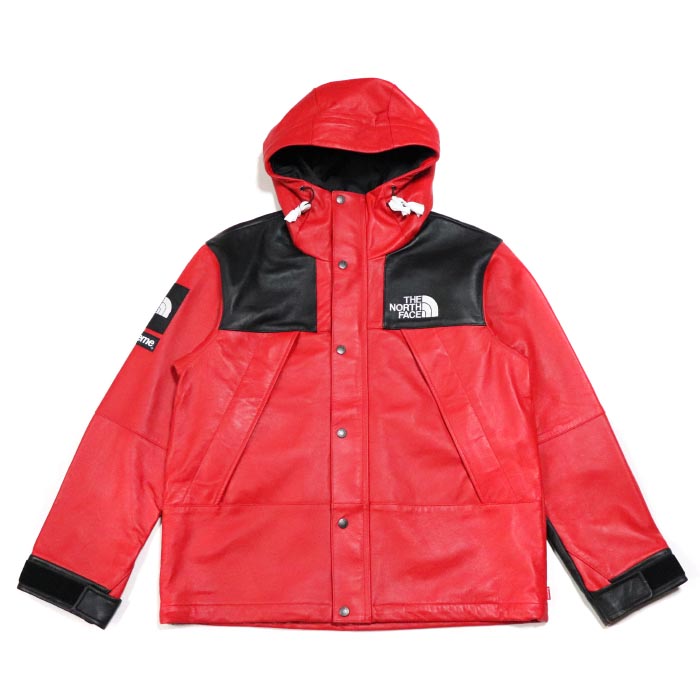 north face supreme red