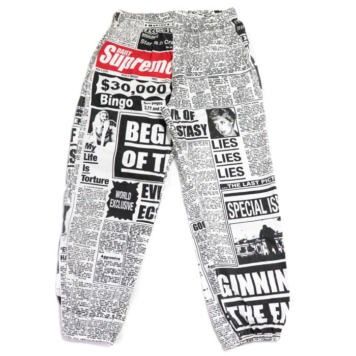 supreme newspaper pants