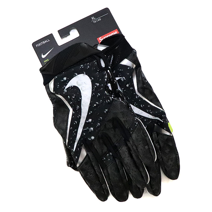 pink and black nike football gloves