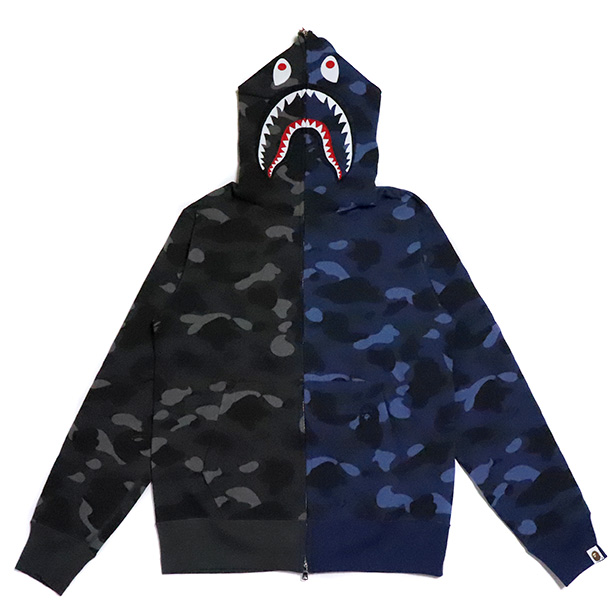 navy blue bape hoodie