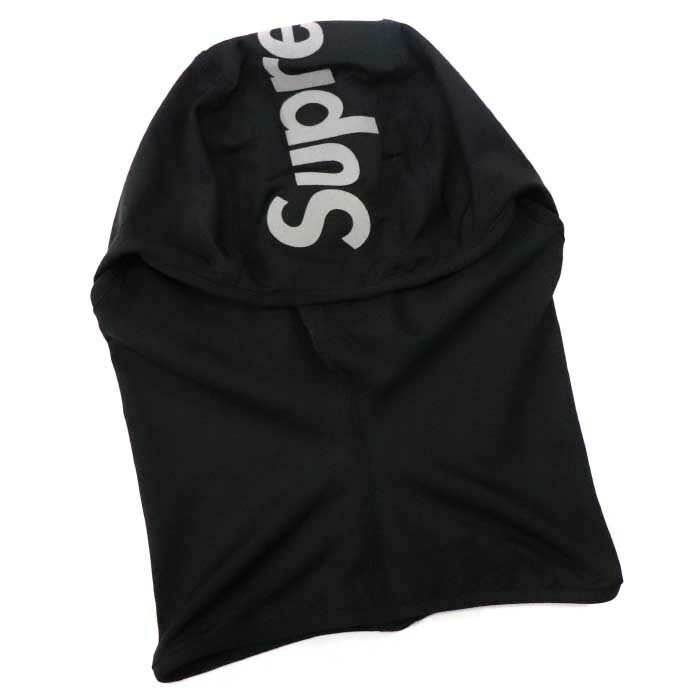 supreme 3m reflective logo balaclava black