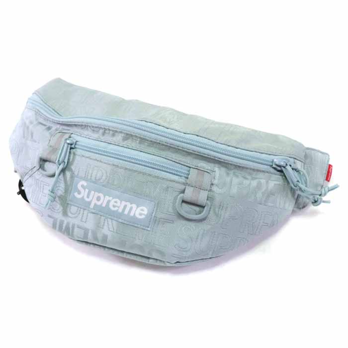 supreme waist bag blue