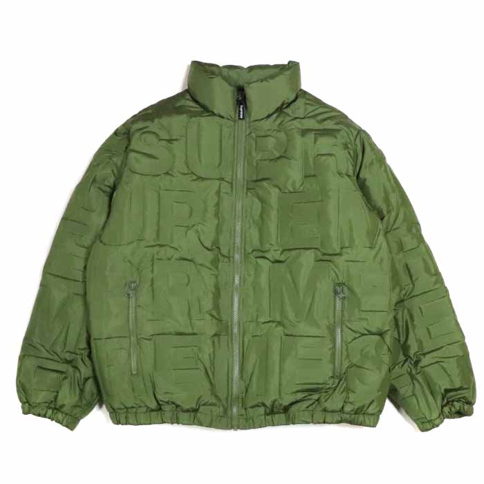 bonded logo puffy jacket supreme