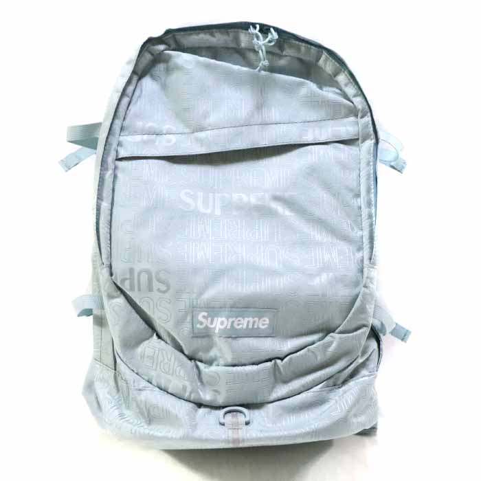 light blue supreme backpack