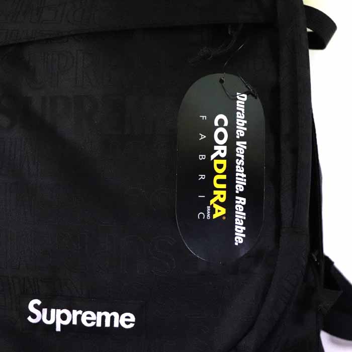 Supreme シュプリームBackpack バックパックBlack ブラック 黒2019SS