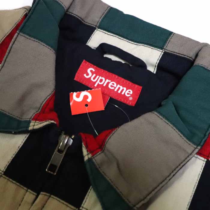 patchwork harrington jacket