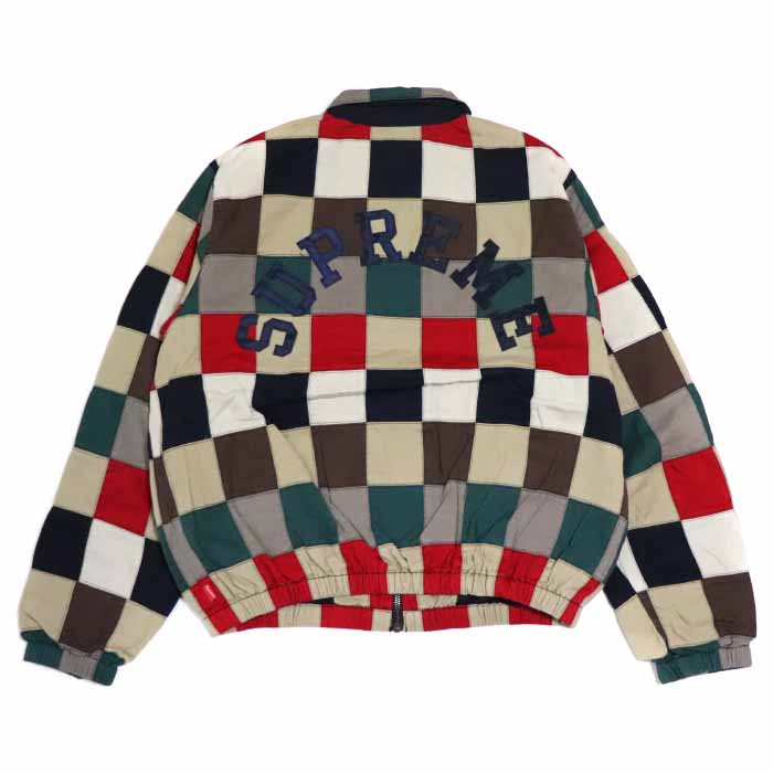 supreme patchwork harrington jacket