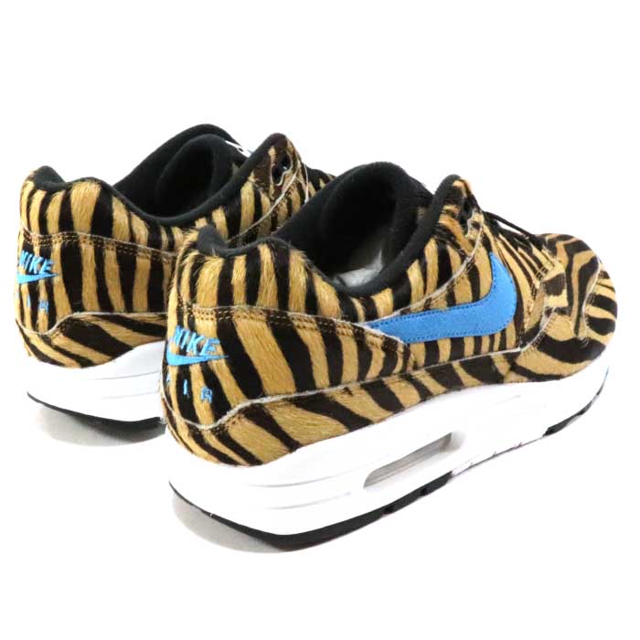 atmos X NIKE atto MOS Nike AIR MAX 1 DLX ANIMAL 3.0 Air Max 1 animal Heros Blue TIGER 2019 domestic regular article old and new things product AQ0928 900 Nike Air Max 1 DLX Atmos Animal 3.0 Tiger