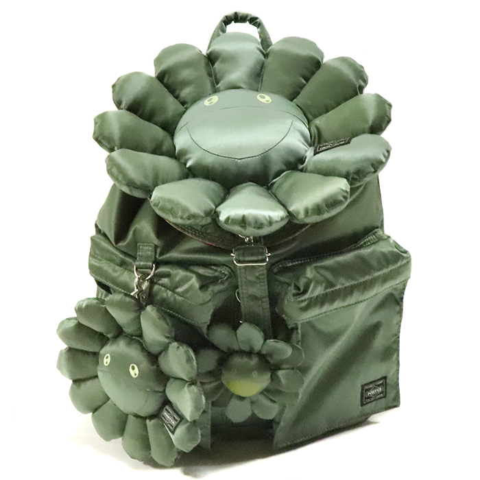 Takashi Murakami x PORTER 2Way Helmet Bag Sage Green