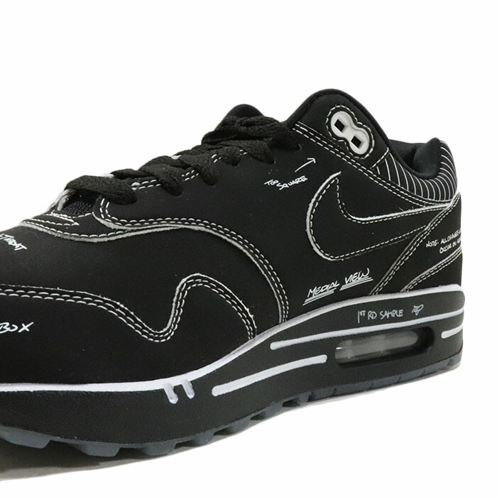 nike air max 1 schematic black