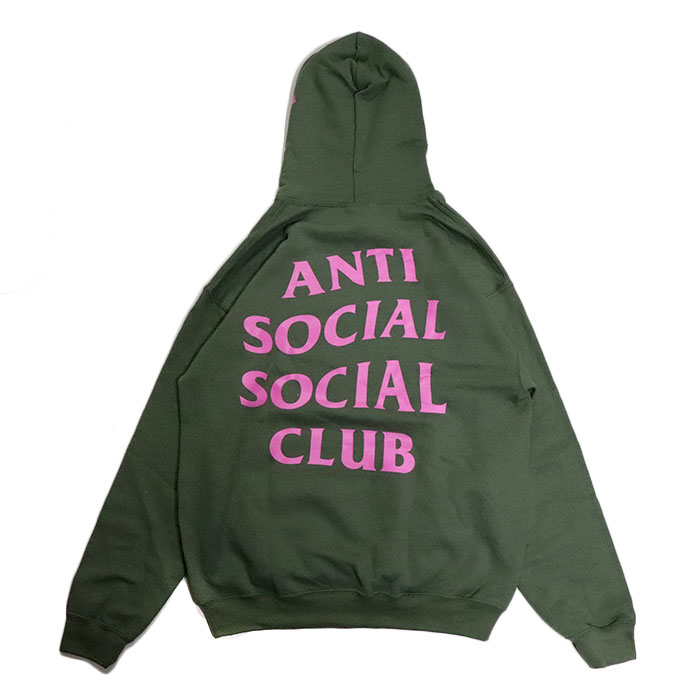 anti social social club army hoodie