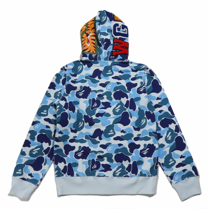 特売 中古 A Bathing Ape 18ss Tie Dye Shark Wide Full Zip Hoodie シャークパーカー ホワイト ネイビー サイズ M アベイシングエイプ 限定価格セール Ihmc21 Com