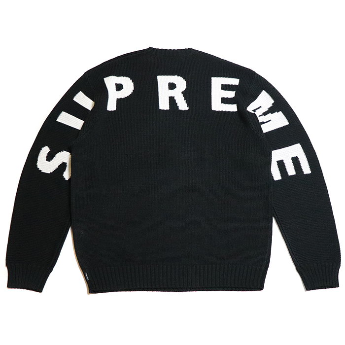 【楽天市場】Supreme / シュプリームBack Logo Sweater / バック ロゴ セーター ニットBLACK / ブラック 黒