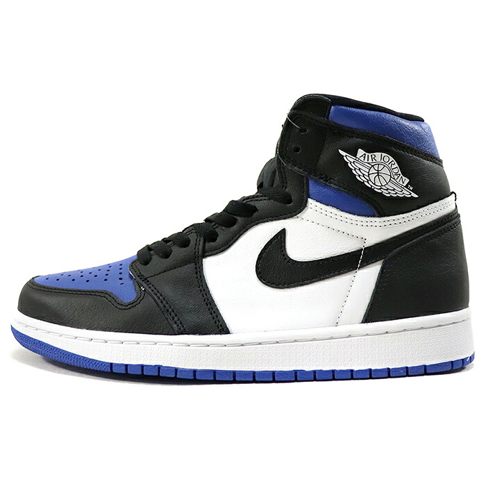 2020 NIKE / ナイキAIR JORDAN 1 RETRO HIGH OG "ROYAL TOE" /エアジョーダン 1 レトロ ハイ ロイヤル トゥー BLACK/WHITE/GAME ROYAL / ロイヤルブルー 青【555088-041】正規品 AJ1 新古品【中古】|PALM NUT