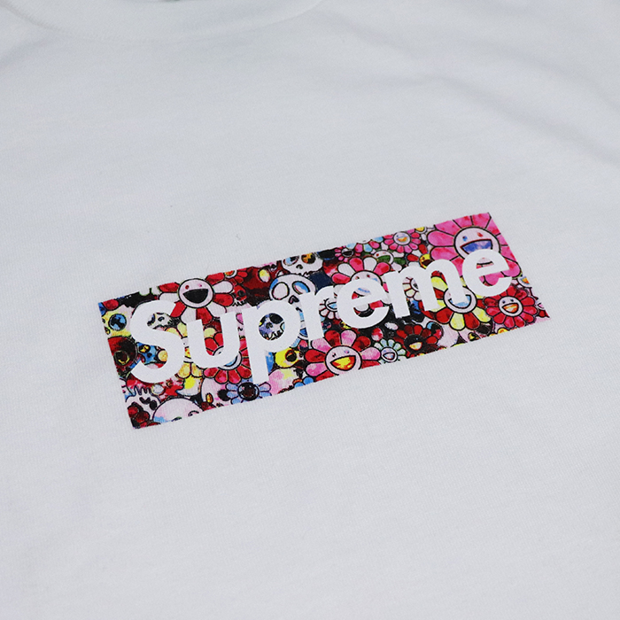 楽天市場 Supreme 村上隆 シュプリーム Takashi Murakami タカシ ムラカミcovid 19 Relief Box Logo Tee レリーフ ボックスロゴ Tシャツwhite ホワイト 白ss Help Usa お花 正規品 新古品 中古 Palm Nut