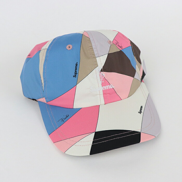 21ss Supreme X Emilio Pucci シュプリーム エミリオ プッチ6 Panel Pink 6パネル ピンク21ss Cap キャップ 国内正規品 新古品 中古 Mozago Com