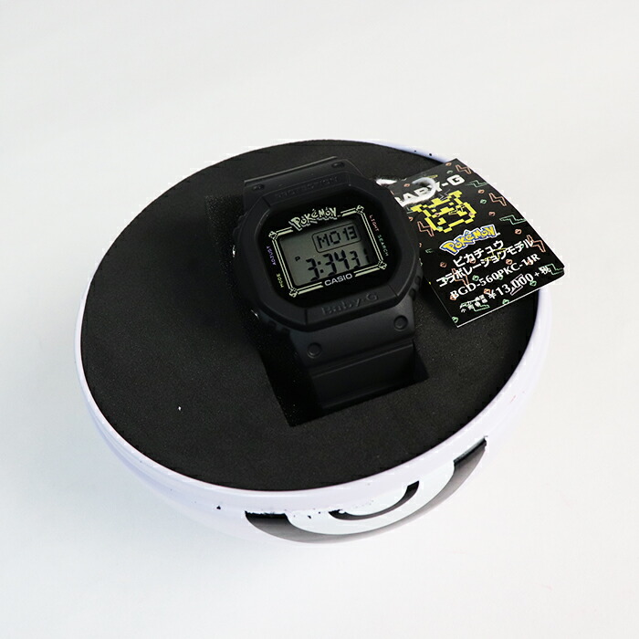 Casio Baby G 25周年祝する カシオ 物言う花g 25th Anniversarypocket Monster ポケットモンスター ピカチュウ 二人三脚雛形black 墨染め 溢者 Bgd 560pkc 1jr 19 ポケモン 証書附添い 新古代物 中古 Olc54 Fr