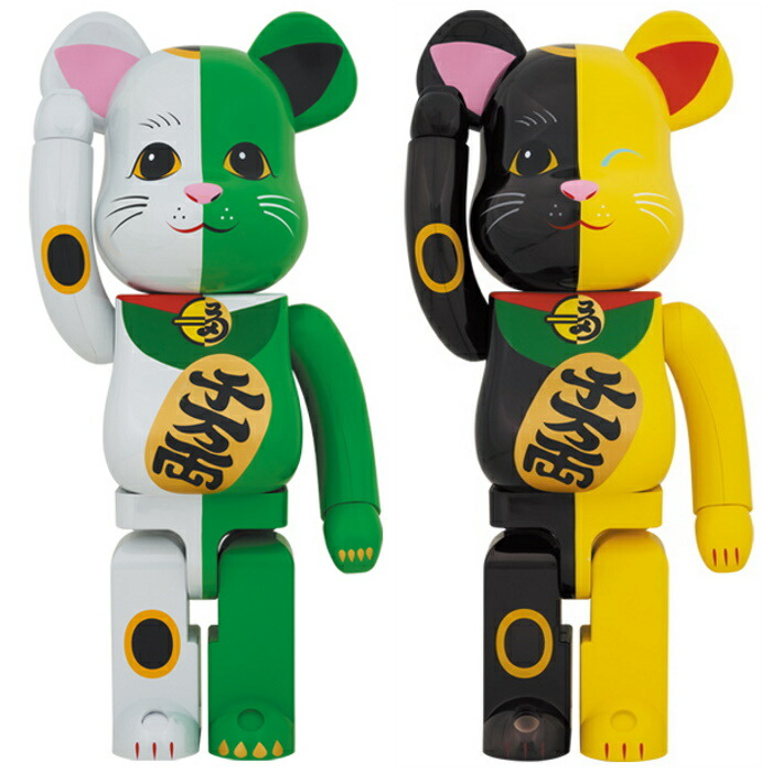 Medicom Toy Be Rbrick メディコムトイ ベアブリック招き猫 黒 黄 白 緑 1000 Set Black Yellow White Green21 国内正規品 新古品 中古 Ice Org Br