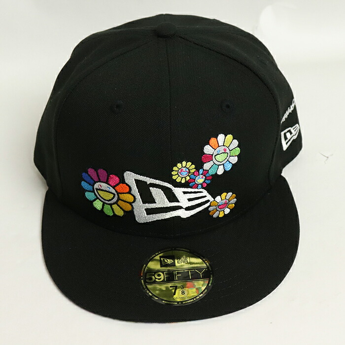 TAKASHI MURAKAMI × New Era 村上隆 × ニューエラ59FIFTY TAKASHI MURAKAMI FLOWER FLAG BLACKキャップblack ブラック2022 国内正規品 新古品