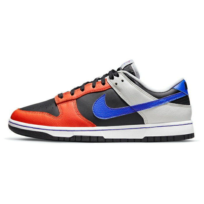 NIKE x NBA 75th Anniversary /ナイキ NBA 75周年 アニバーサリーDunk Low EMB \"New York Knicks\" /ダンク ロー ニューヨーク ニックスBlack/Racer Blue-Grey Fog-Orange-White【DD3363-002】2022 正規品 新古品 【中古】