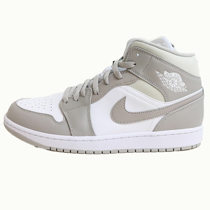 NIKE / ナイキ Air Jordan 1 Mid \"Linen\"" / エア湖 ジョーダン 1 AJ1 ミッド リネンLinen/White / リネン 白いこと【554724-082】 2022 置き目品 新古品【中古】"