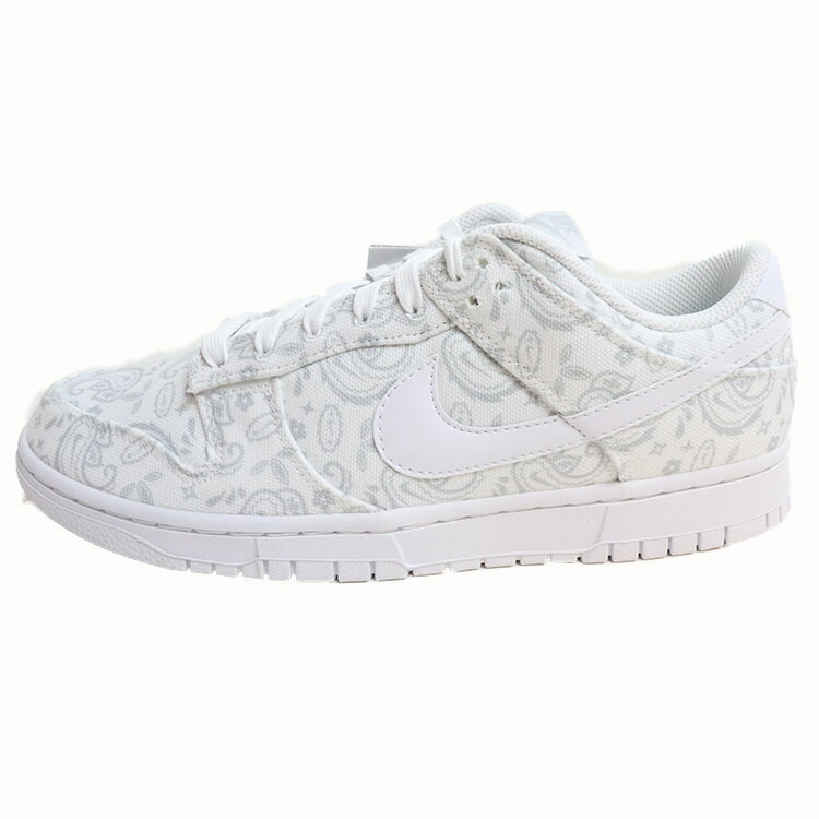 NIKE WMNS / ナイキ ウィメンズDunk Low \"White Paisley\"" /ダンク 置き目白いこと ペイズリーWhite/Grey Fog-White / 白いこと グレーフォグ 白【DJ9955-100】2022 置き目品 新古品【中古】"