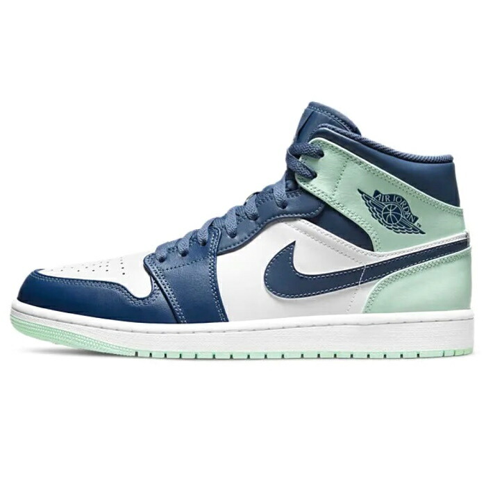 2022 NIKE / ナイキAir Jordan 1 Mid \"Blue Mint\"" /エアジョーダン 1 ミッド 青みペパーミント【554724-413】置き目品 新古品【中古】"