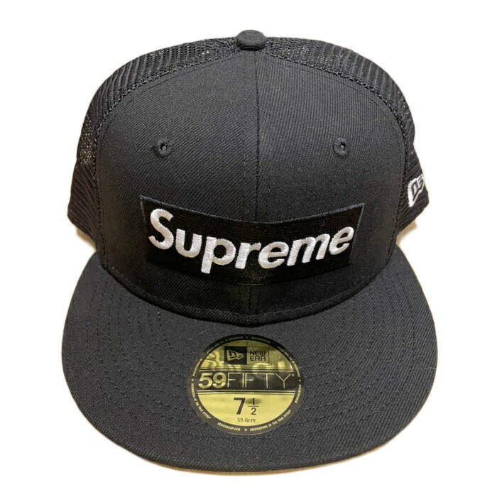 XL supreme box logo new era black 黒-