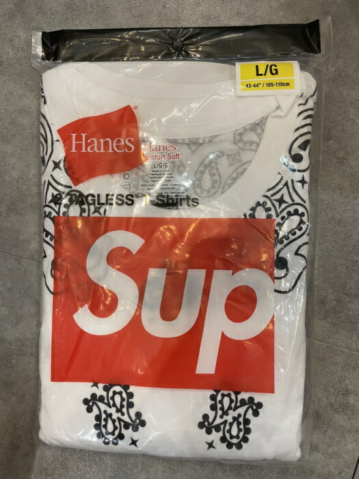 Supreme Hanes Bandana Tagless Tees Pack