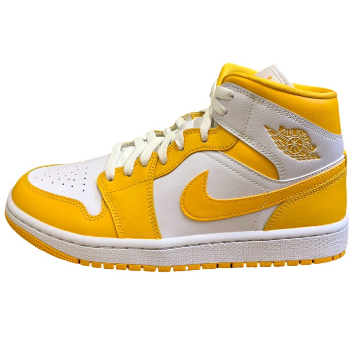 2022 NIKE WMNS / ナイキ ウィメンズAir Jordan 1 Mid "Lemon" / エア ジョーダン 1 ミッド レモン【BQ6472-117】正規品 新古品【中古】｜PALM　NUT