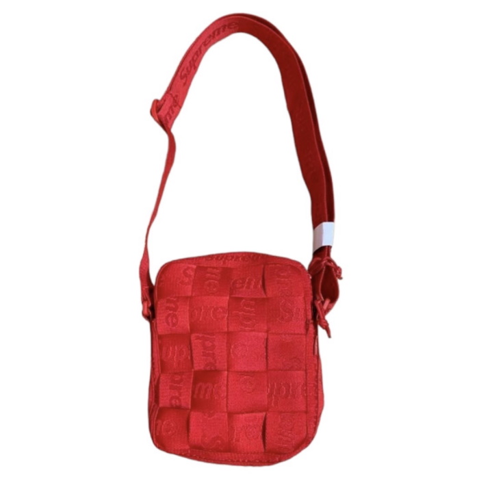 半額SALE／ Supreme Woven Large Tote Bag RED シュプリーム