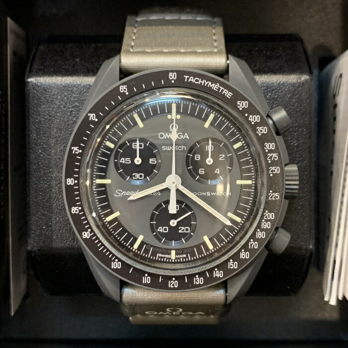 OMEGA スウォッチ　サターン　中古 OMEGA - スウォッチ×オメガ Saturn専用ラバーベルト 尾錠付き D
