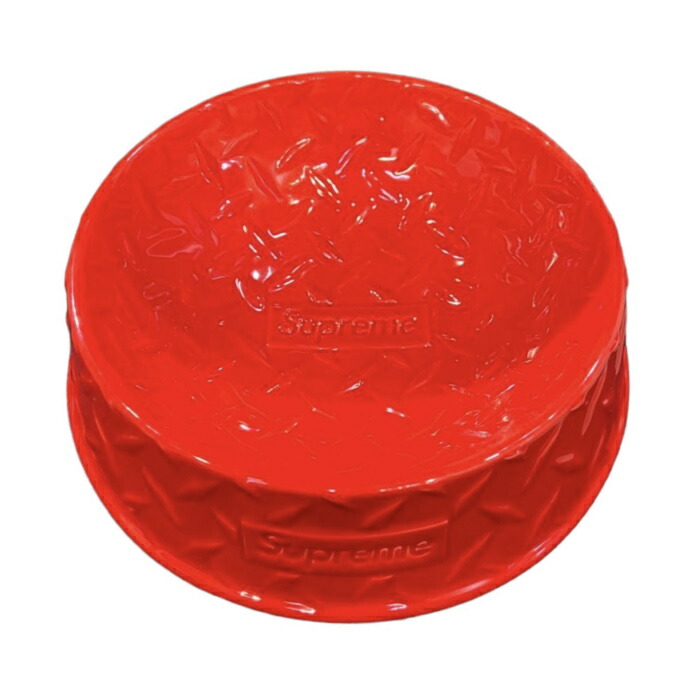 食器・餌やり・水やり用品 Supreme Diamond Plate Dog Bowl RED Supreme 新品 シュプリーム SUPREME Diamond Plate Dog Bowl
