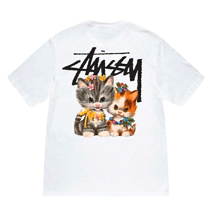 2023SS Stussy / ステューシーKittens Tee / キトゥンズ TシャツWhite / ホワイト 白正規品 新古品【中古】｜PALM　NUT