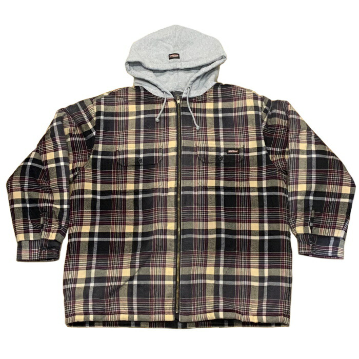 ジャケット・アウター Supreme Dickies plaid Supreme Dickies Plaid Hooded Zip Up Shirt Heather Grey Men's