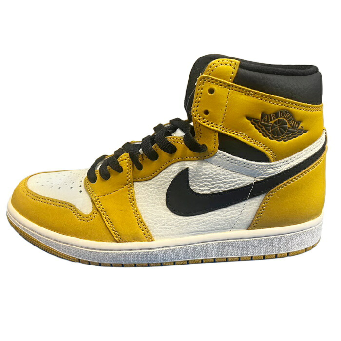 2023 NIKE / ナイキAir Jordan 1 Retro High OG \"Yellow Ochre\"" /エア湖 ジョーダン 1 レトロ ご機嫌 黄色 オークル色【DZ5485-701】置き目品 新古品【中古】"