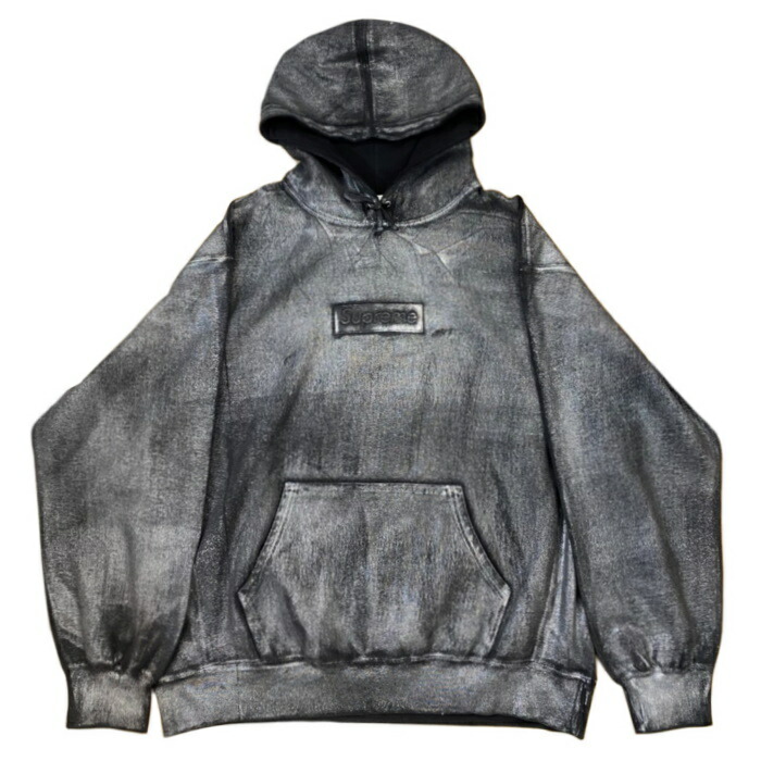 Supreme x MM6 Maison Margiela Foil Box Logo Hooded Sweatshirt \