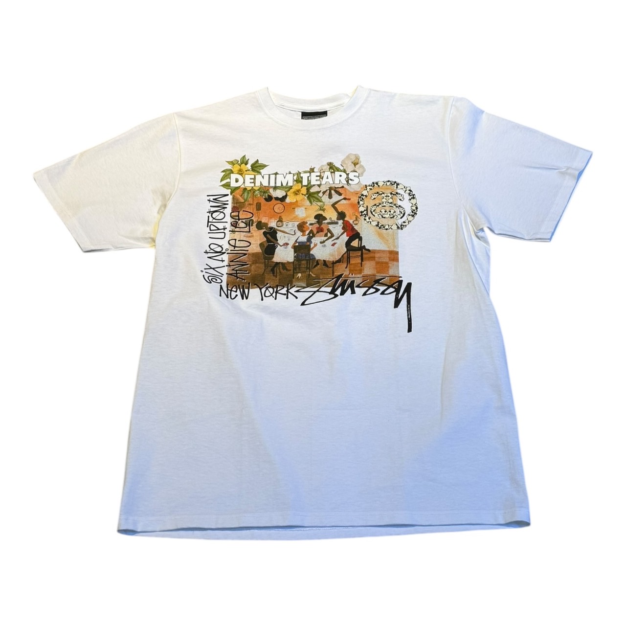 Stussy Denim Tears Annie Lee Tee ステューシー デニムティアーズ　アニーリー　シャツ White ホワイト 2025SS 正規品 新古品【中古】