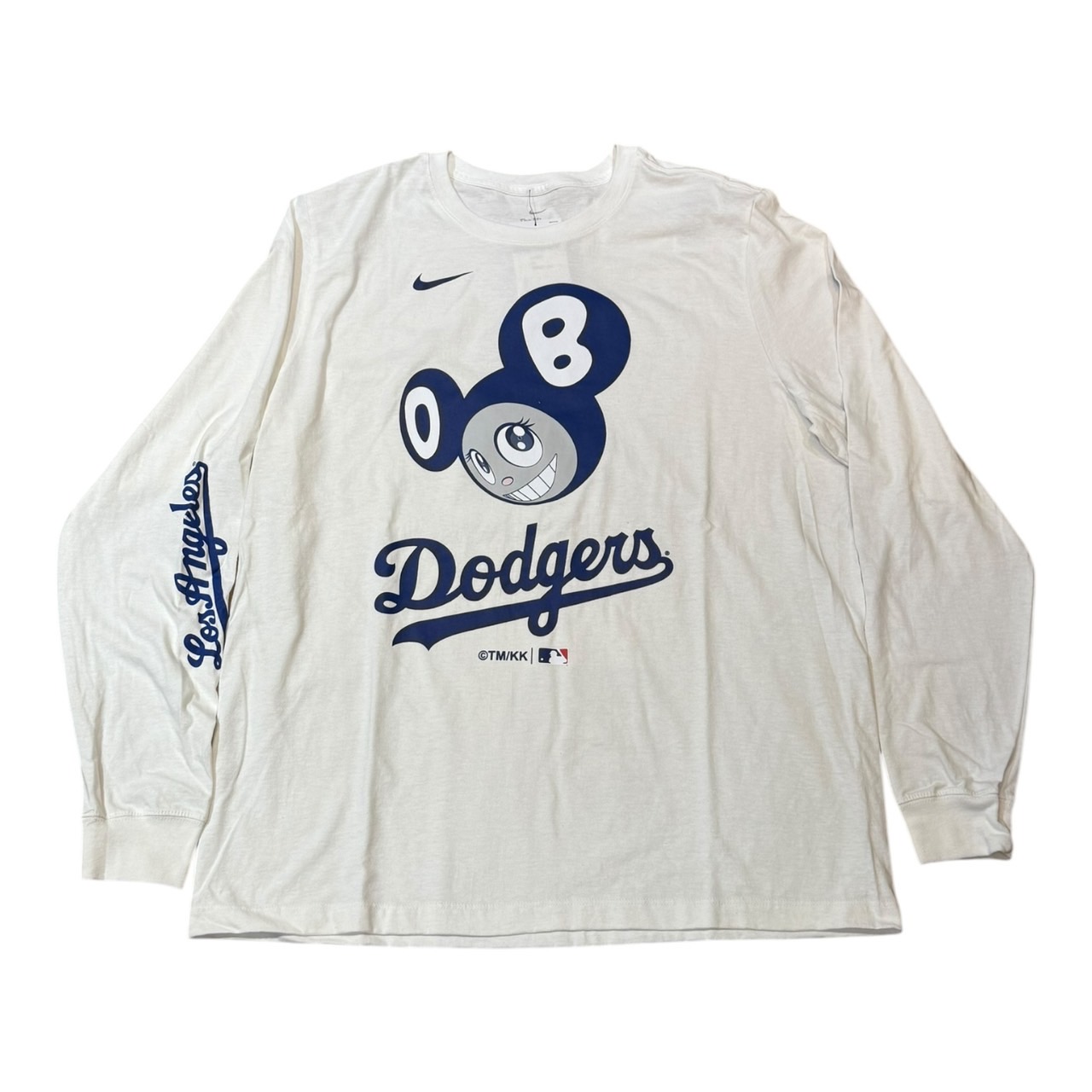 MLB ドジャース × 村上隆 コラボTシャツ Mサイズ ナイキ製 村上隆 x MLB Mサイズ DOB君 Tシャツ グレー 2025年 東京